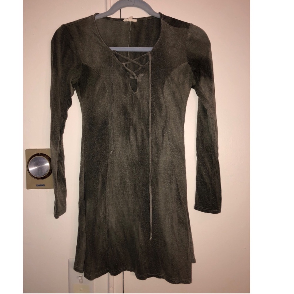 Army green color dress